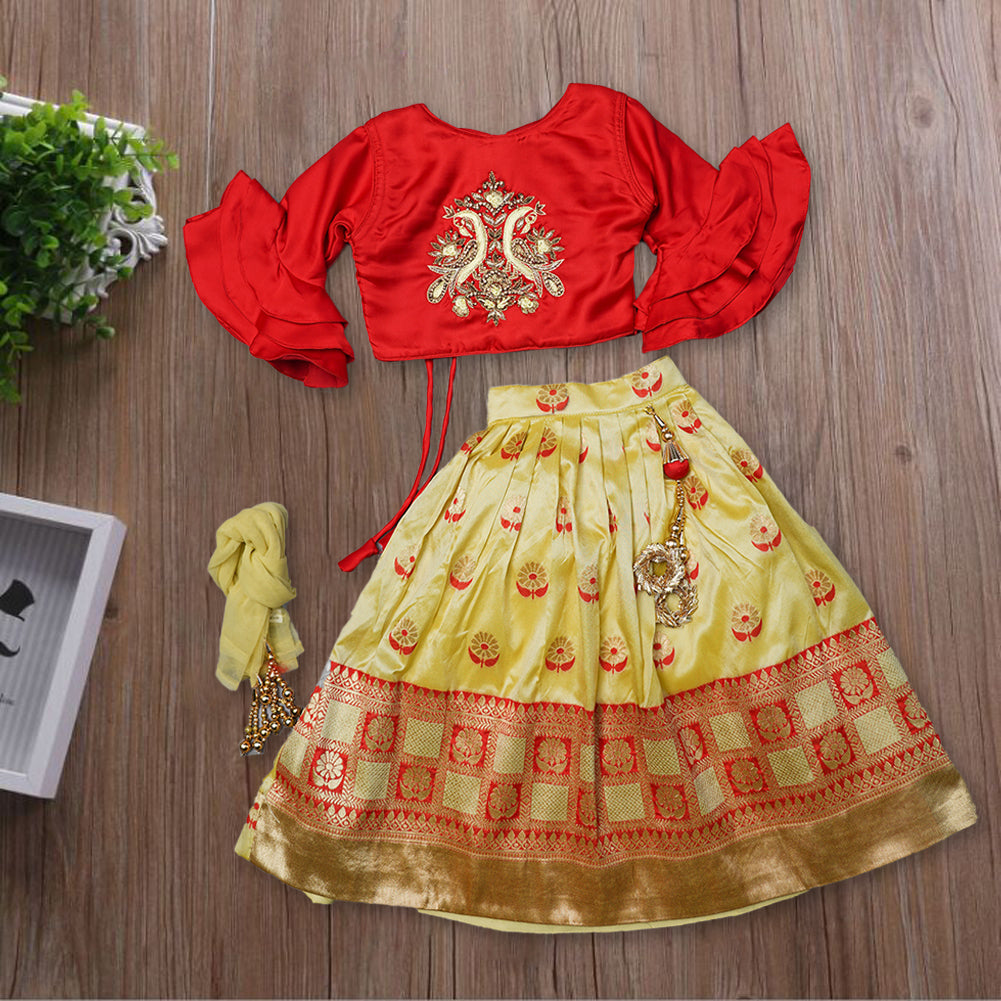 Baby girl lehenga outlet blouse designs