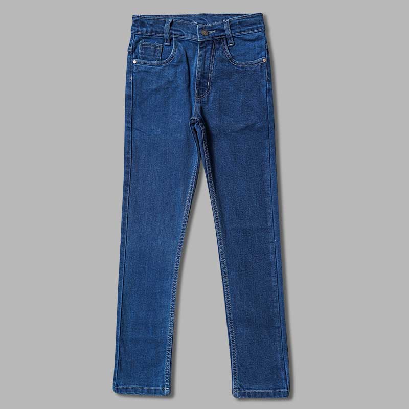 Buy Slim Fit Girls Jeans in Navy Blue Color – Mumkins