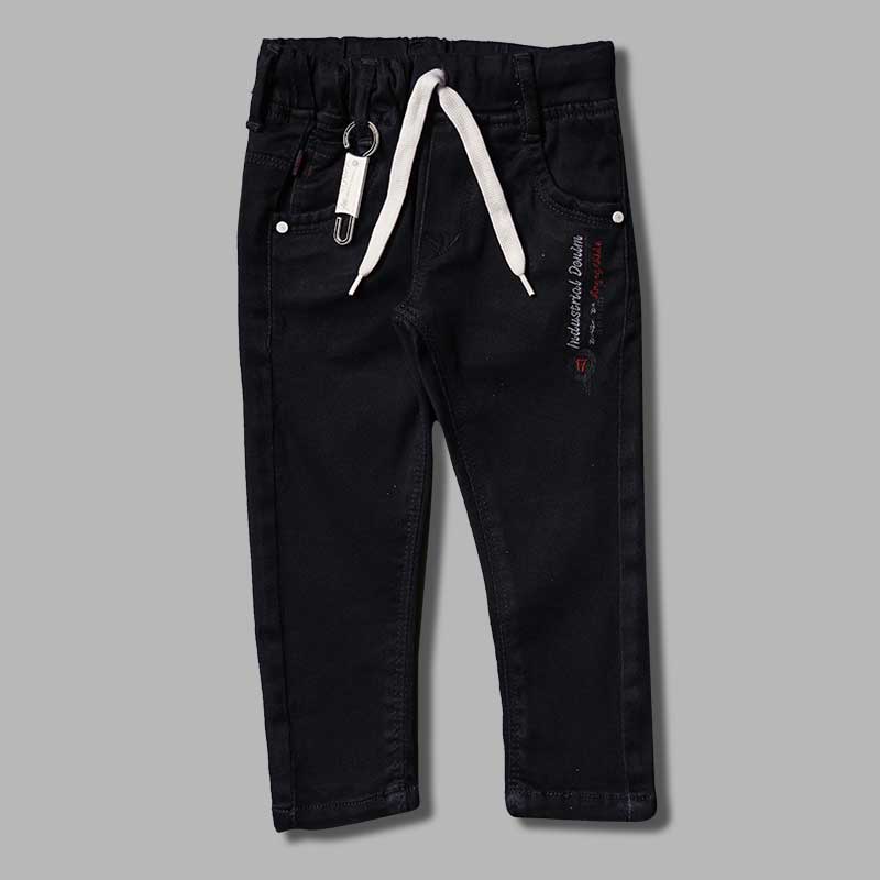 Drawstring Solid Jeans for Boys