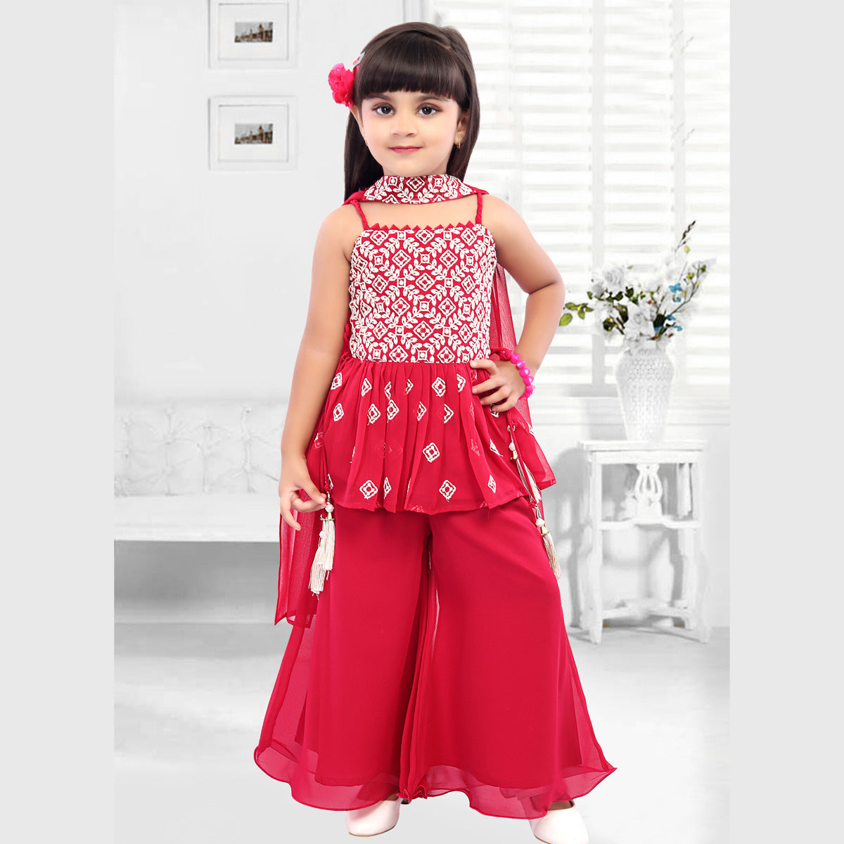 Girls hotsell plazo dress