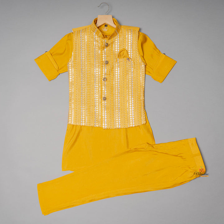 Mustard Kurta Pajama for Boys