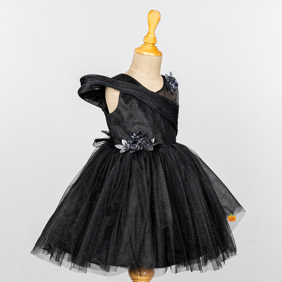 Black net frock for best sale baby girl