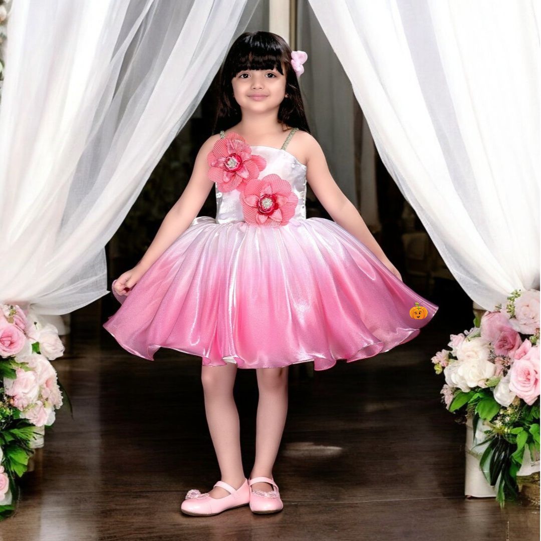 Pink-Purple Girls Frock