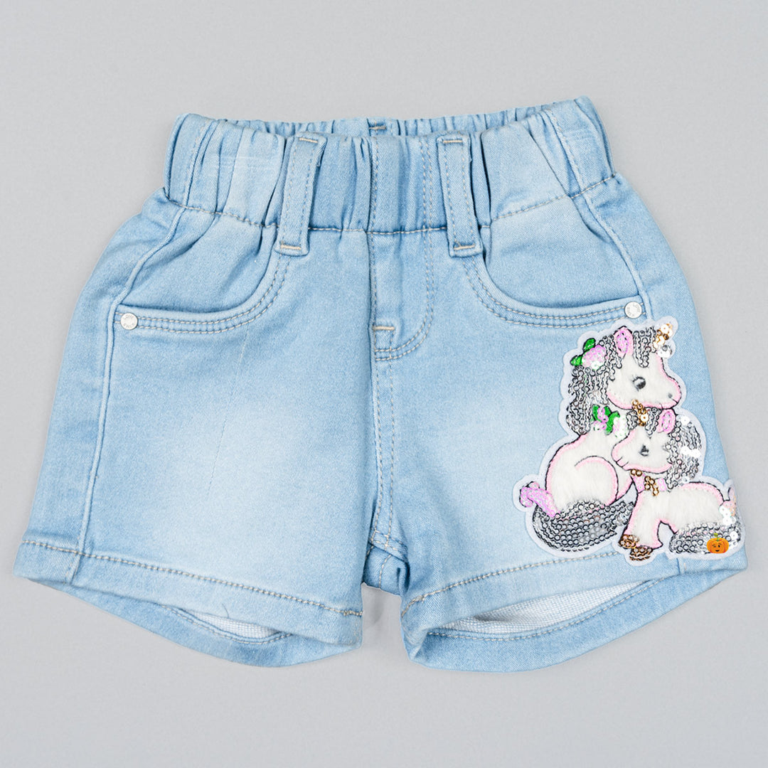 Light Blue Girl Shorts