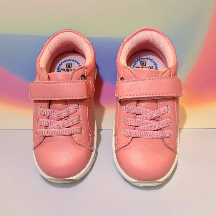 Pink Velcro Closure Girls Shoes