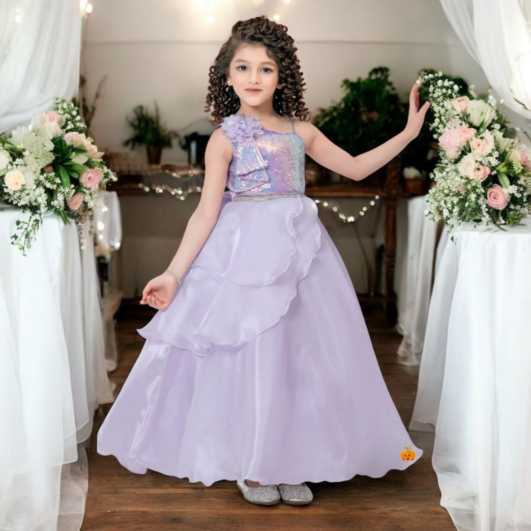 Purple Gown for Girls