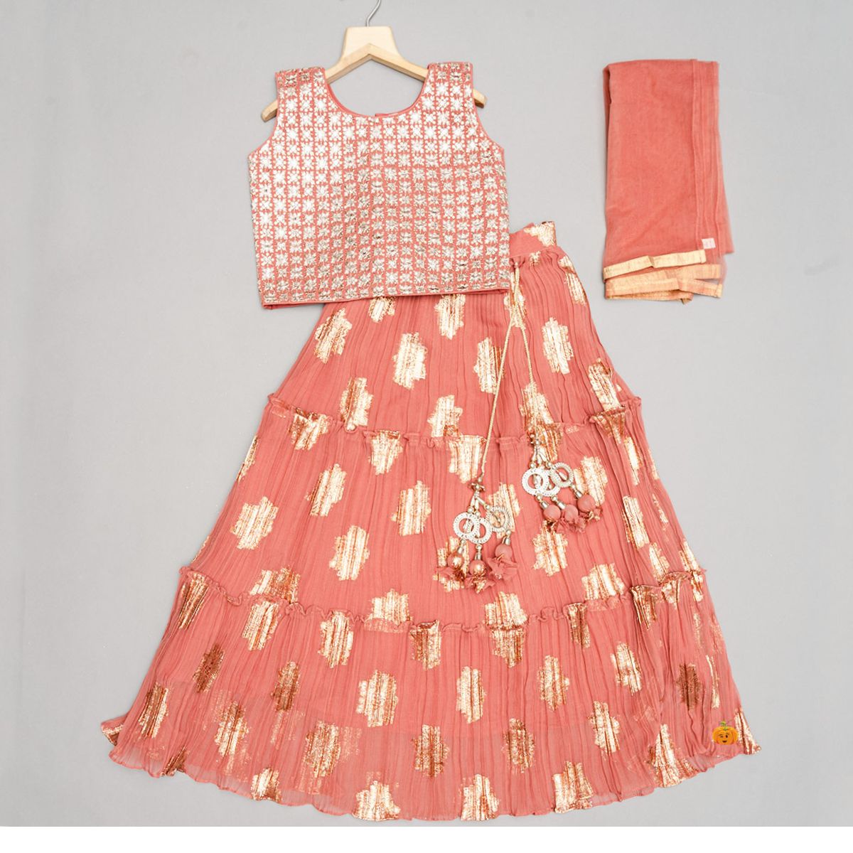 14133 soft Narayanpet silk kids lehenga choli paired - Reewaz International  | Wholesaler & Exporter of indian ethnic wear catalogs.