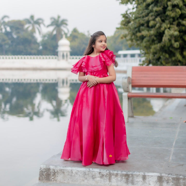 Mother Daughter Rani Long Gown for Girls 