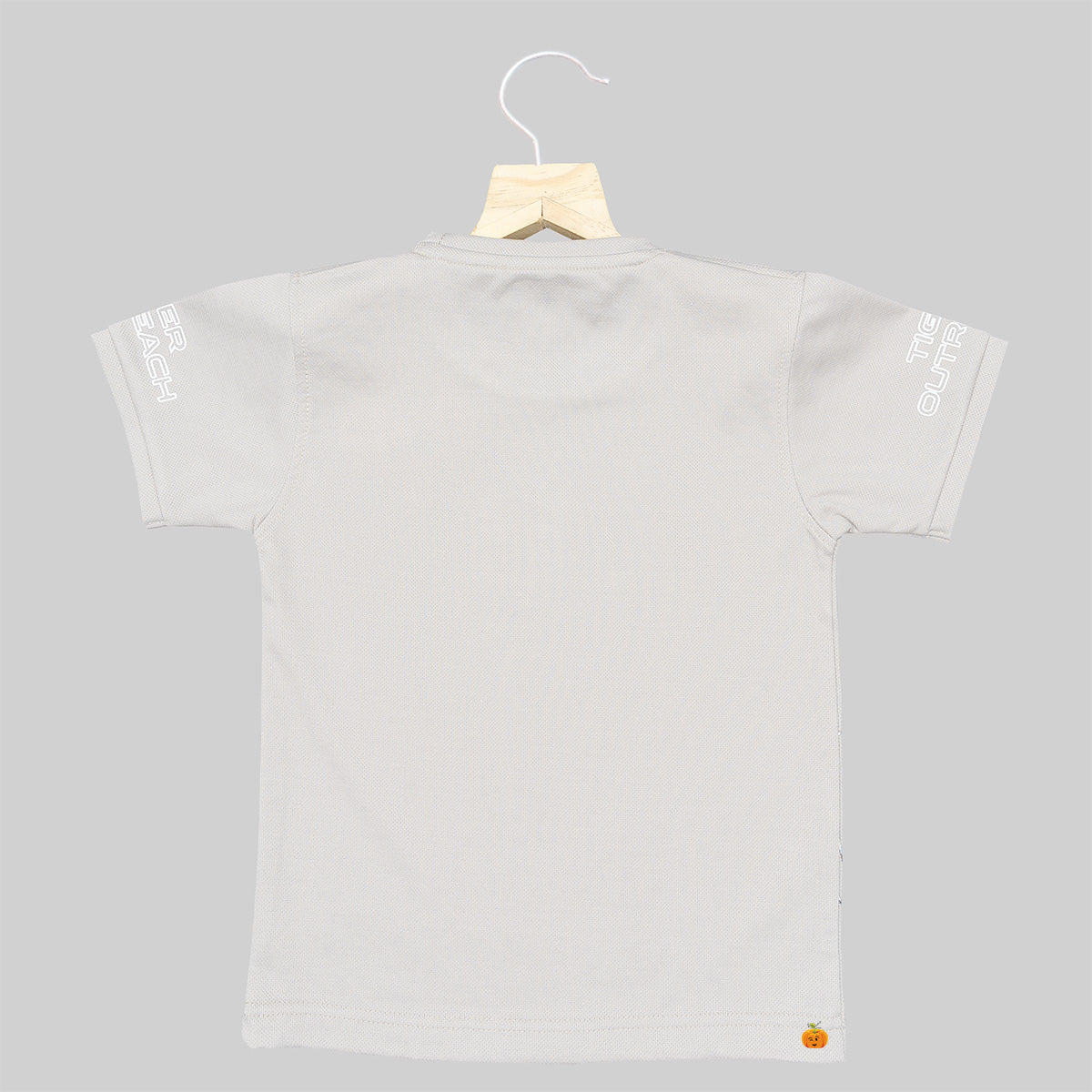 Buy Light Grey Half Sleeves T-shirt For Boys – Mumkins