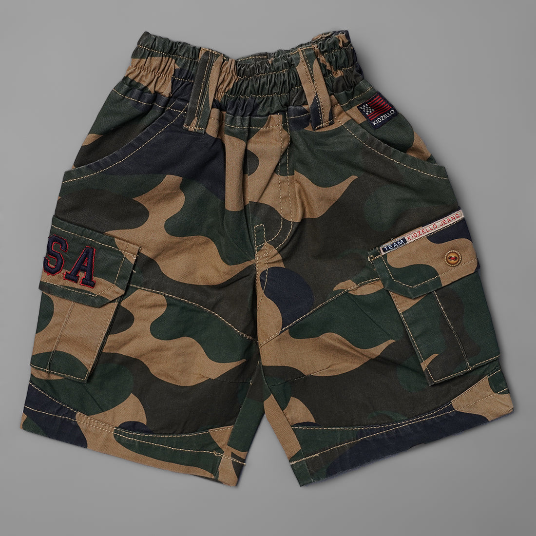 Buy Military Pattern Shorts For Boys Mumkins