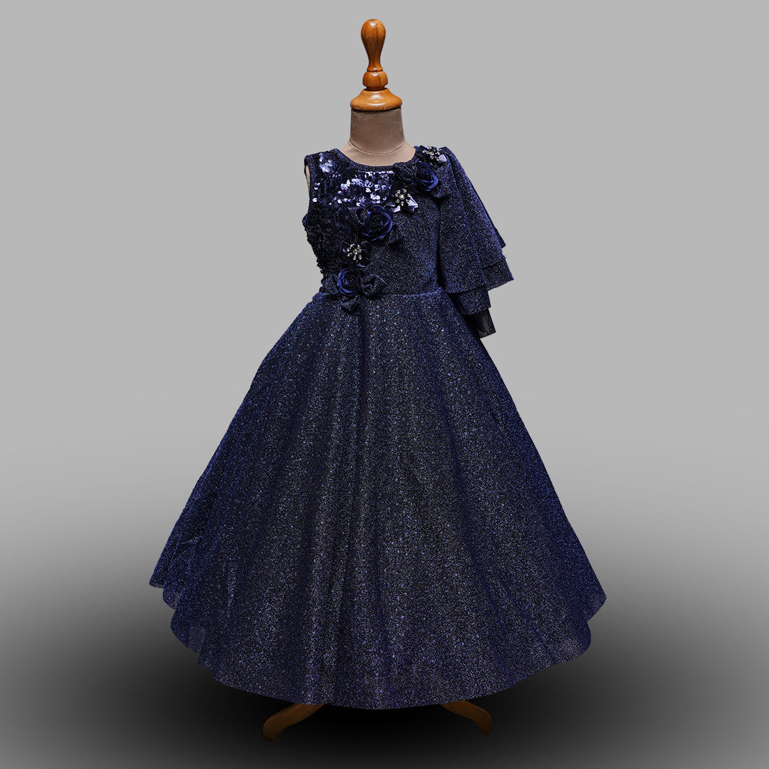 Navy blue gown for hot sale kids