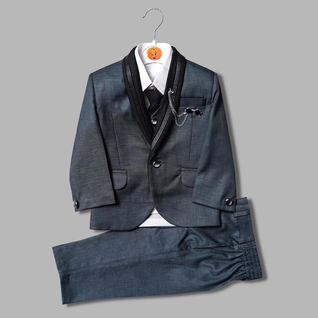 Dark grey outlet boys suit