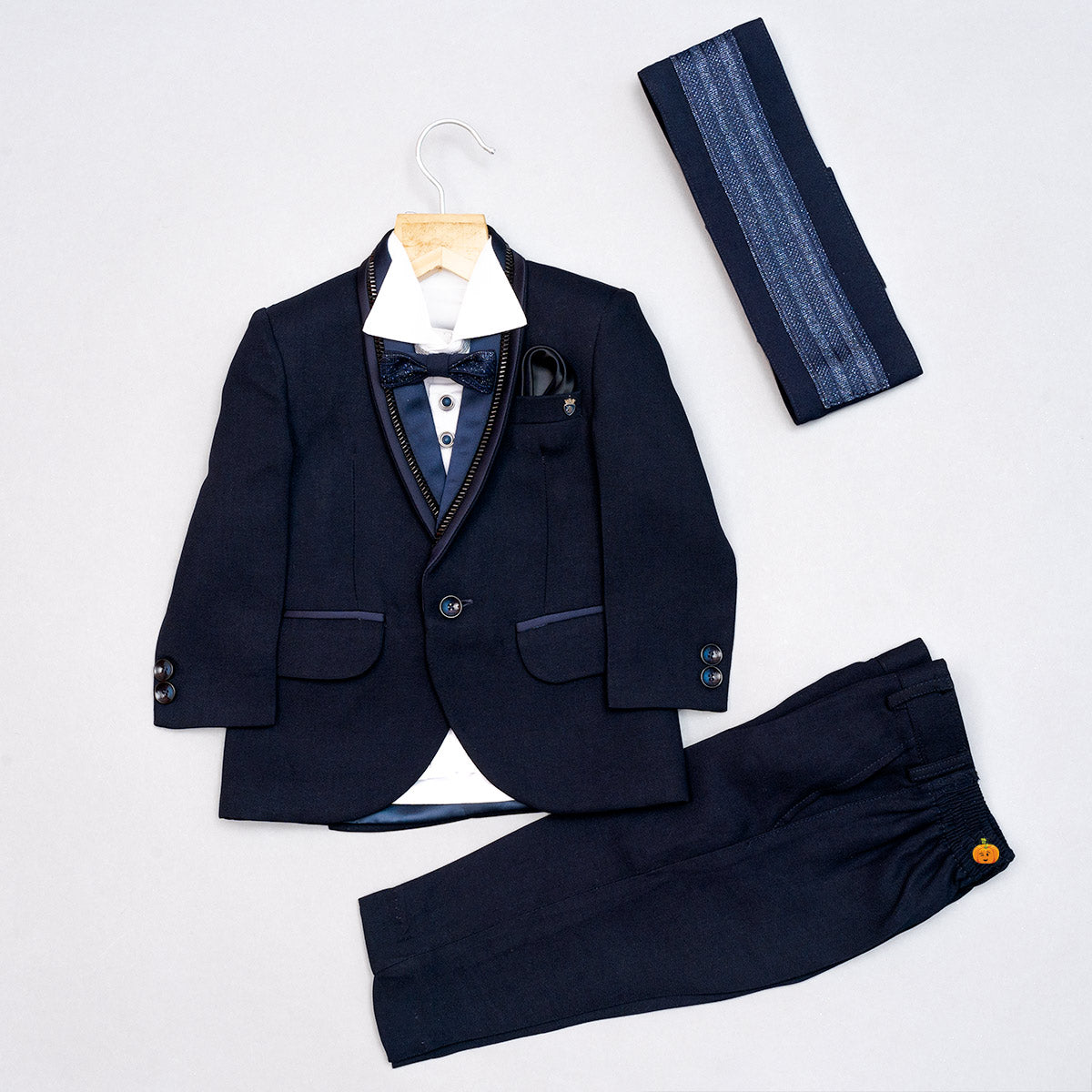 Buy Jeetethnics Boys Turquoise Checked Coat Suit Set with Waistcoat Shirt  and Trousers 9089 at Amazonin