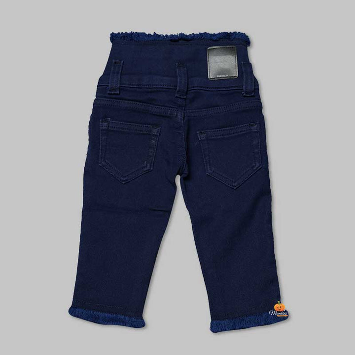 High Waits Jeans For Girls And KidsDark Blue