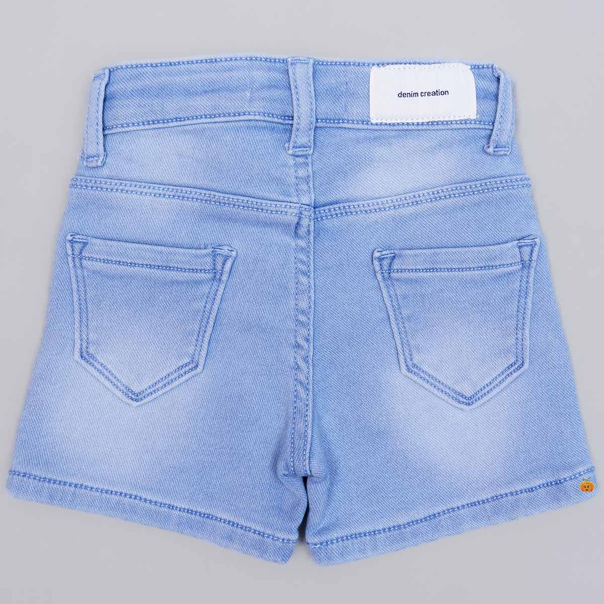 Light blue cheap shorts girls