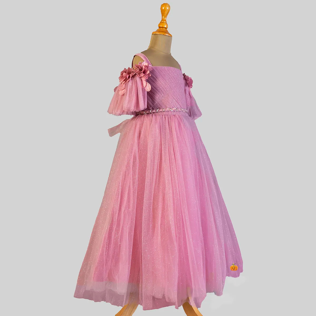Girl Baby 1st Birthday Dress (Ready to Ship for 1-2 years)  IBFGBD-JSD-556GB-B Peach Girls Birthday Party Dress Online – iBuyFromIndia