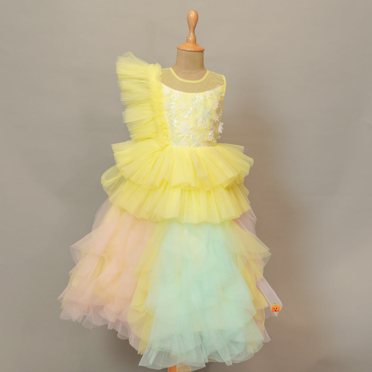 Pink Jewel Neck Short Sleeves Kids Social Party Dresses Princess Dress –  Dbrbridal