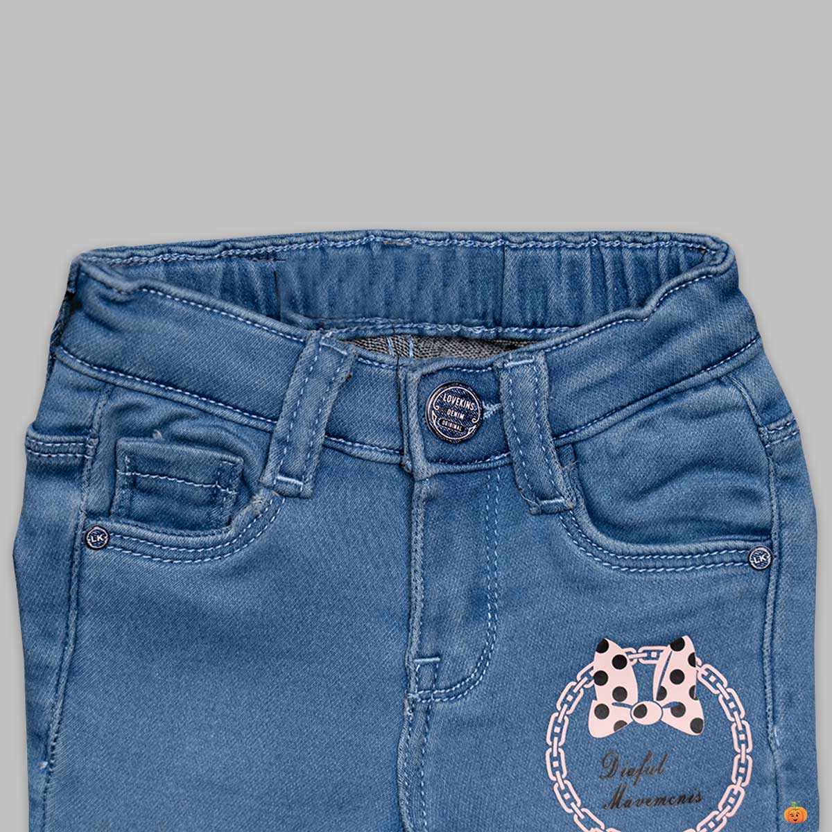 Buy R2G Girls Denim JoggersTrack PantsJeans Pants LDoggyLBang Blue  1314 Years Pack of2 at Amazonin