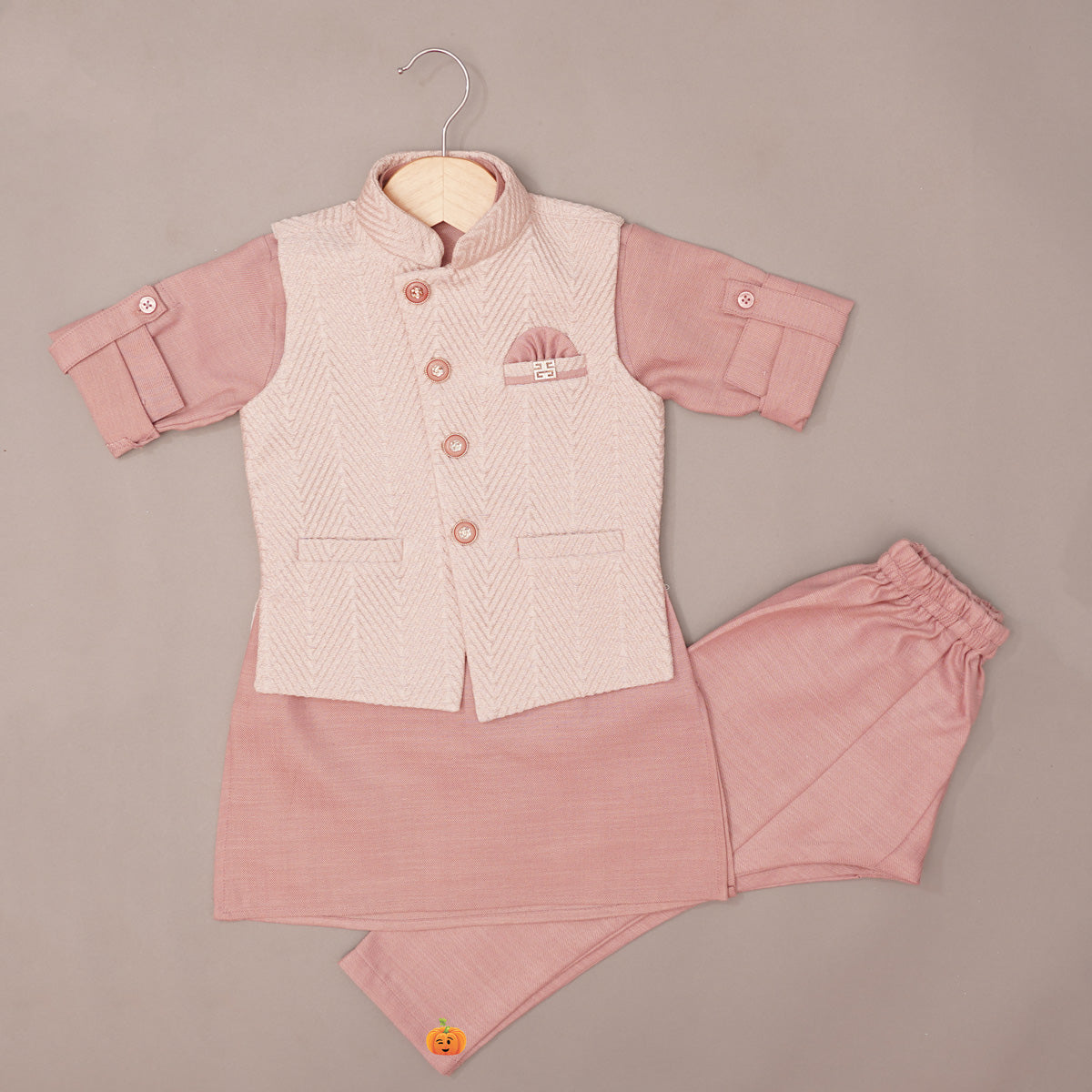 Pink colour dress outlet for boy