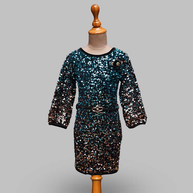 Yuxi - Strappy Glitter Sheath Party Dress | YesStyle