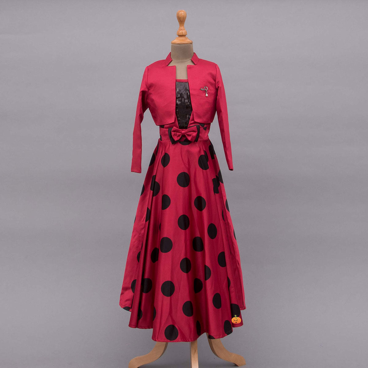 Buy Shahina Fashion Girls Polka Dot Frock Dress Casual Printed Sleeveless  Dress for Kids Black at Amazon.in