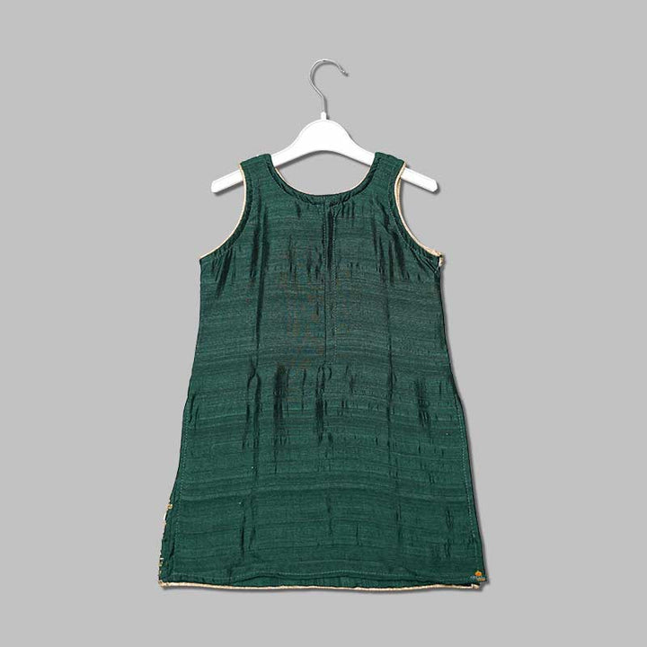 Dark Green Sharara Dress for Kids