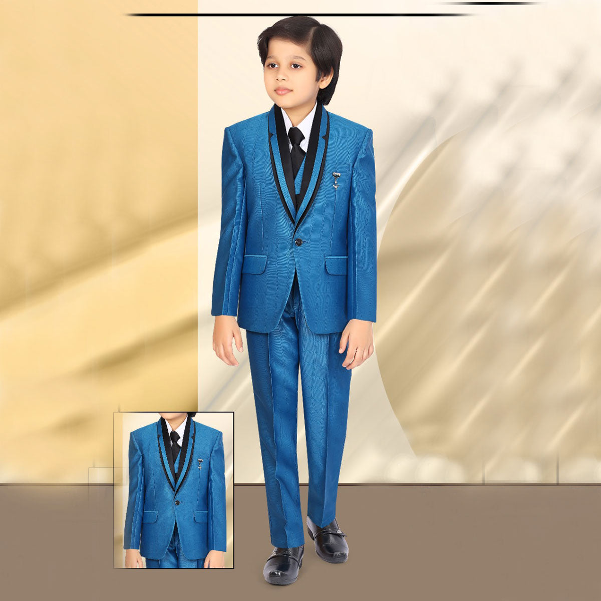 Blue Party Wear Boys Suit