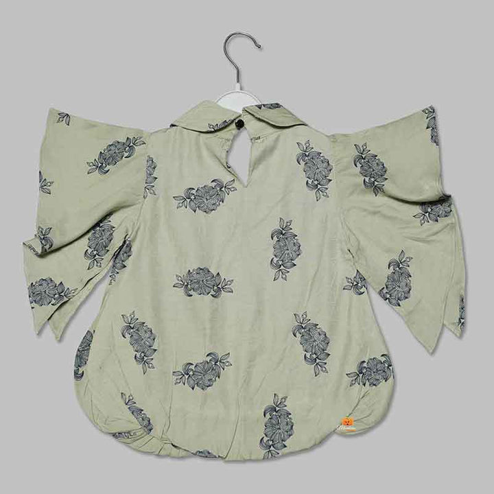 Top for Kid Girls with Flower Print