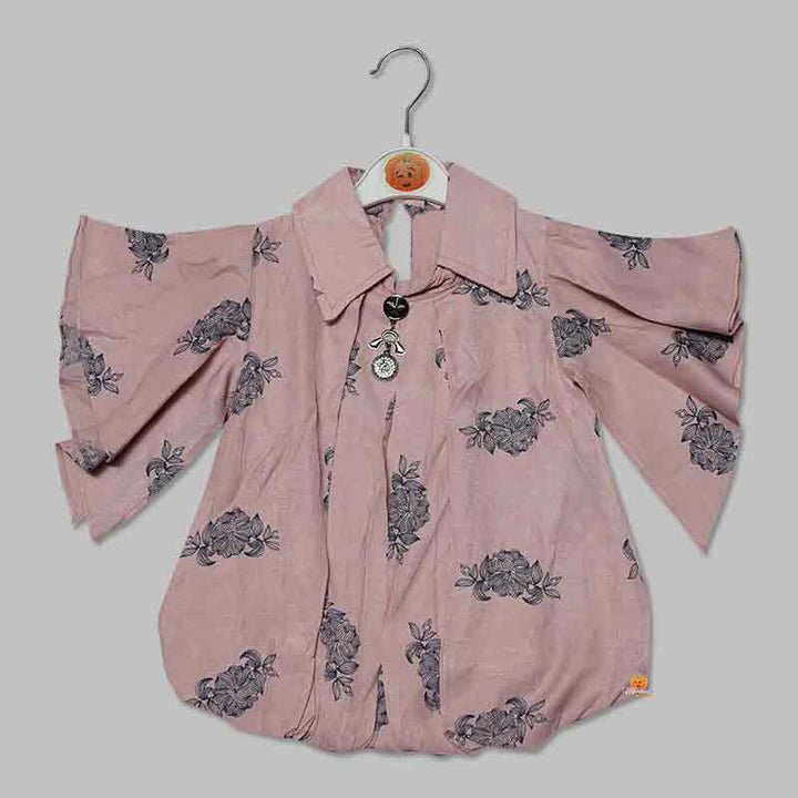 Top for Kid Girls with Flower Print